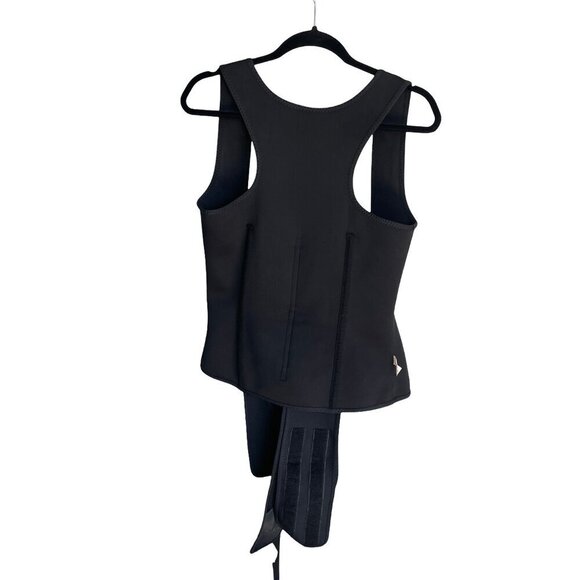 Waist Trainer Vest Corset Trimming Black Workout Tummy Control Cincher Medium - Picture 6 of 14
